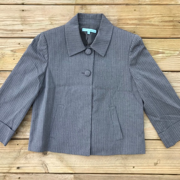 Antonio Melani Women Blazer Gray Coat Jacket - Picture 2 of 8